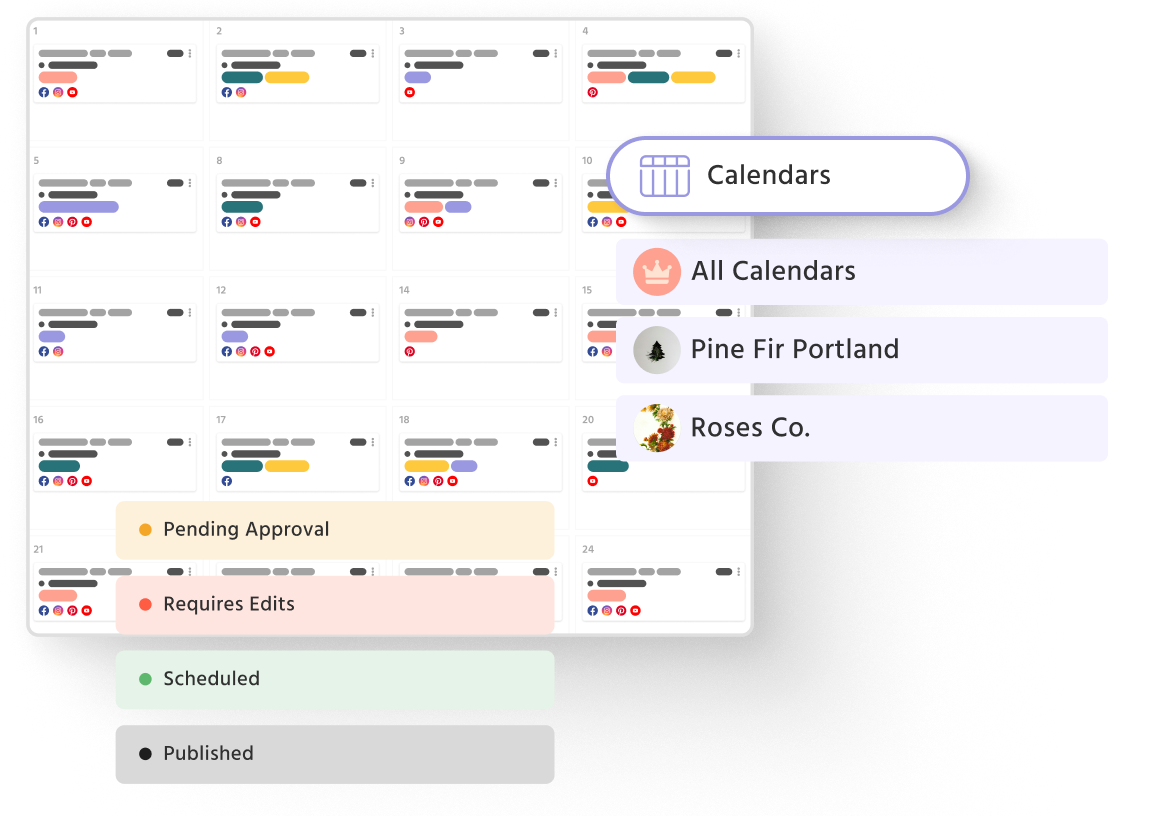 Loomly calendar
