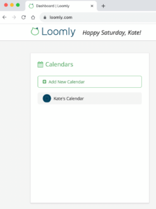 Add new calendar in Loomly