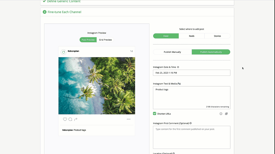 Adding Instagram Product Tags with Loomly