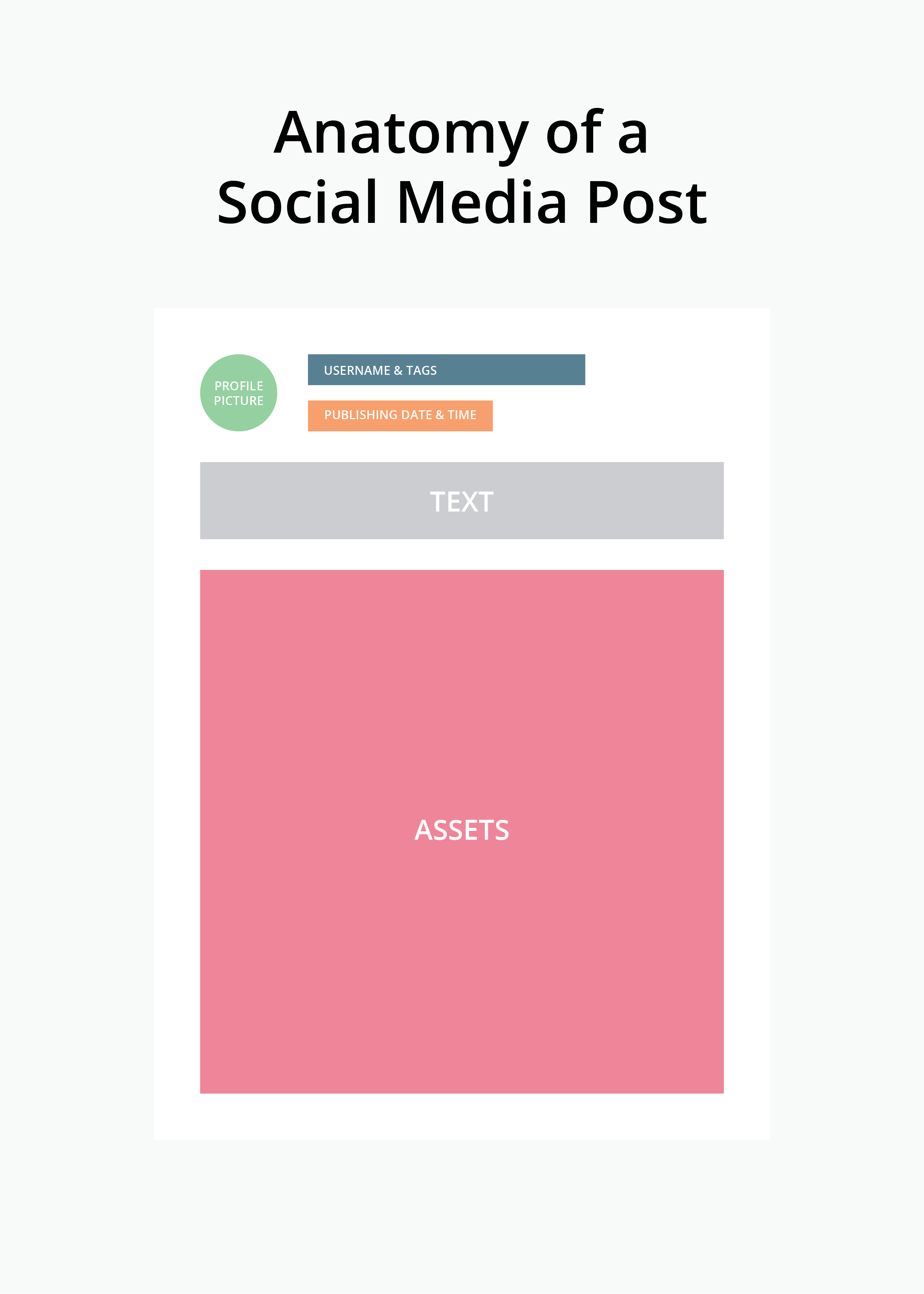 The elements of a social media post