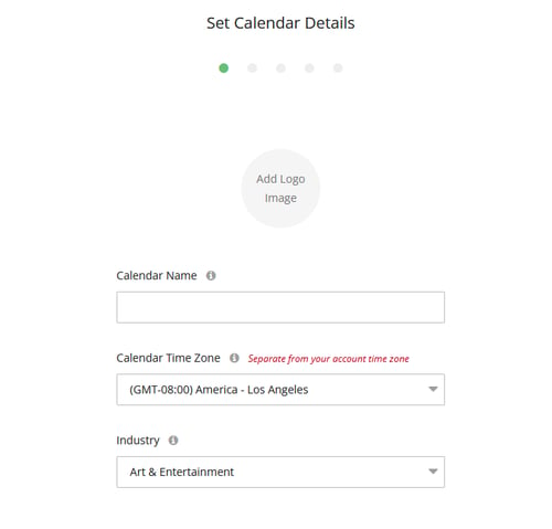 Input your calendar details to create your first dashboard