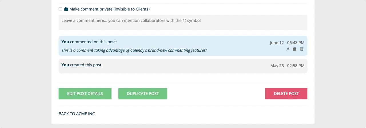Loomly update new commenting features
