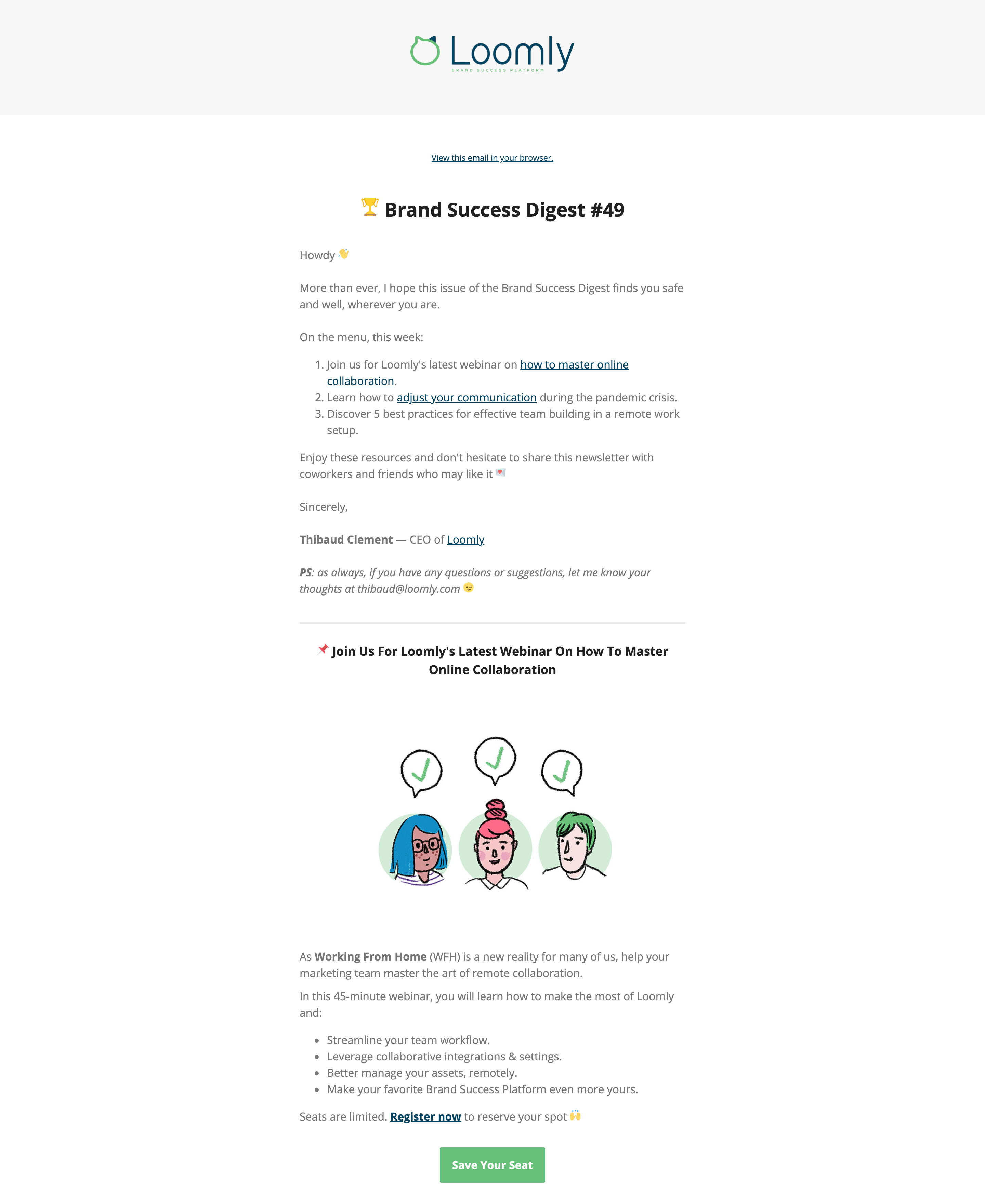 Coronavirus Lockdown Guide Newsletters Loomly Brand Success Digest