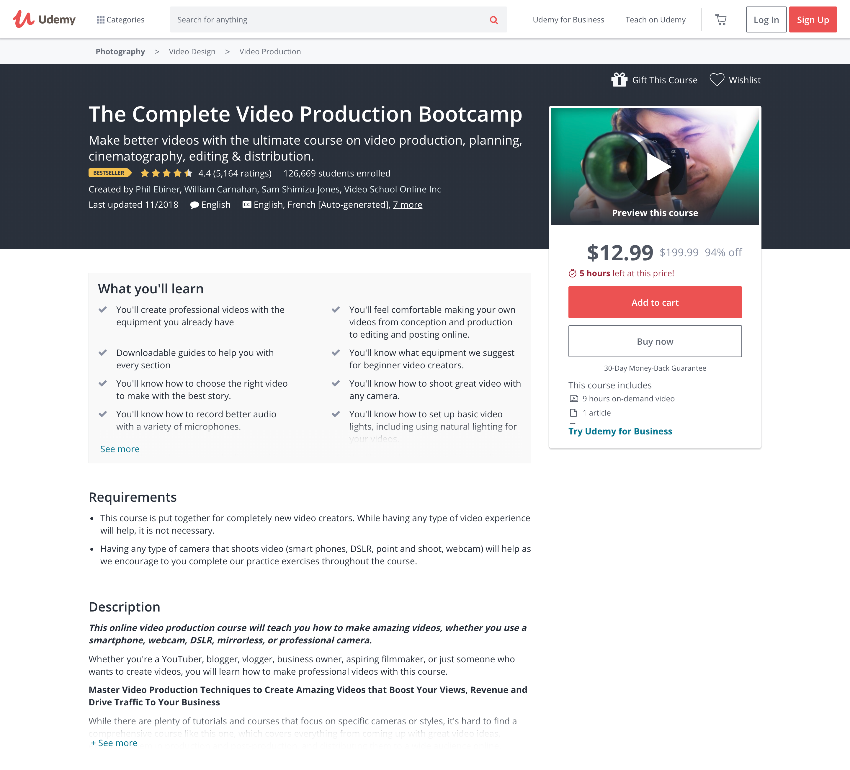 Coronavirus Lockdown Guide Online Classes The Complete Video Production Bootcamp