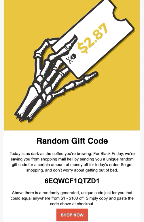 Death Wish coffee Black Friday deal