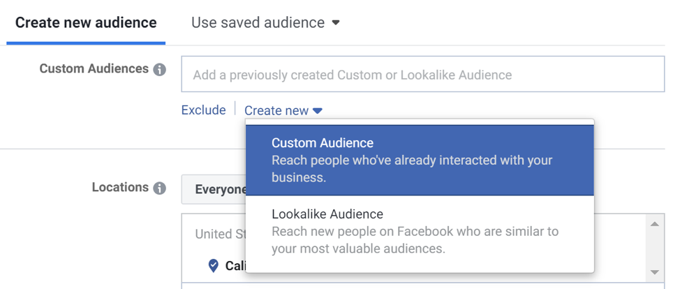 Facebook Ads Audience Targeting Custom Audience