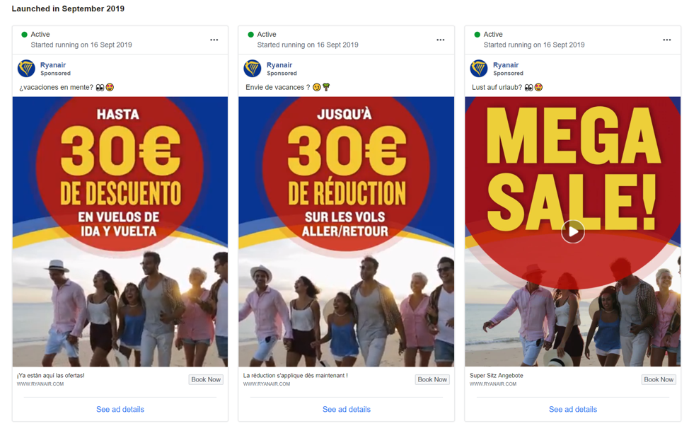 Facebook Ads Micro Target Your Message Ryan Air Example