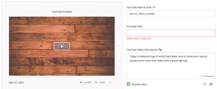 Before scheduling, make sure posts are optimized for each platform.