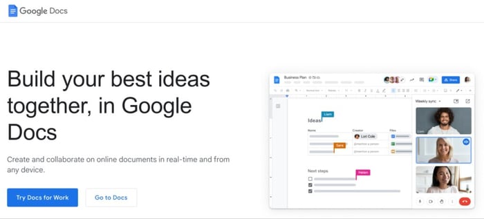 Google Docs document management tool