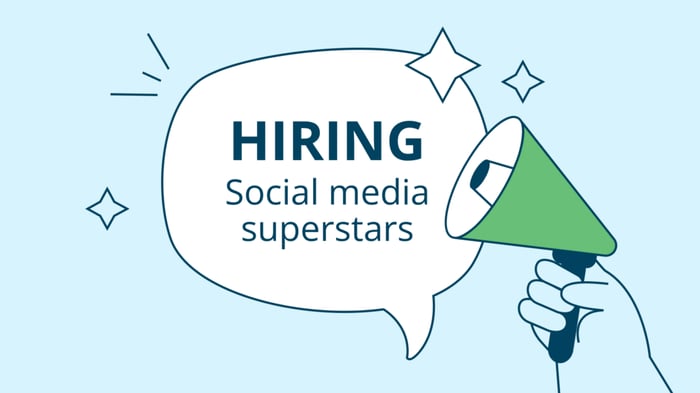 Hire people with the correct skill set to make a winning social media team