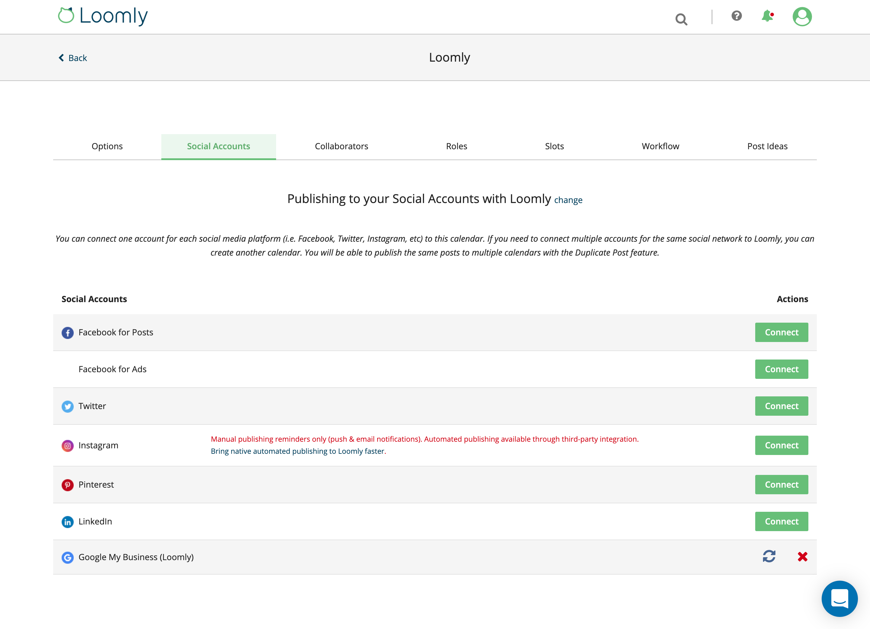 Loomly For Google My Business Connect Your Account