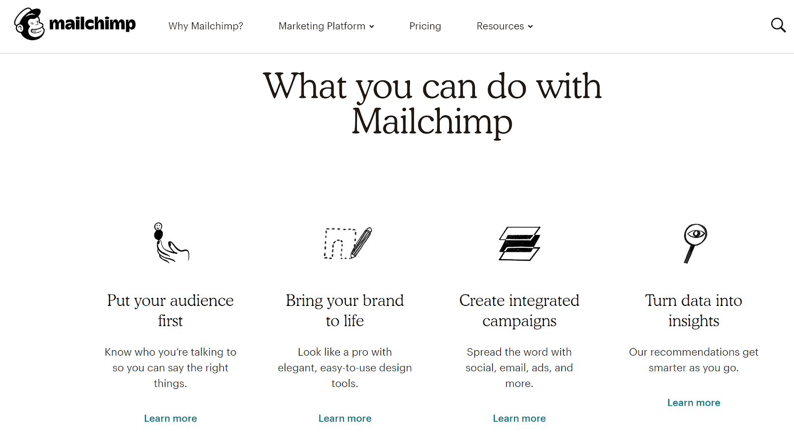Nurturing marketing tools mailchimp