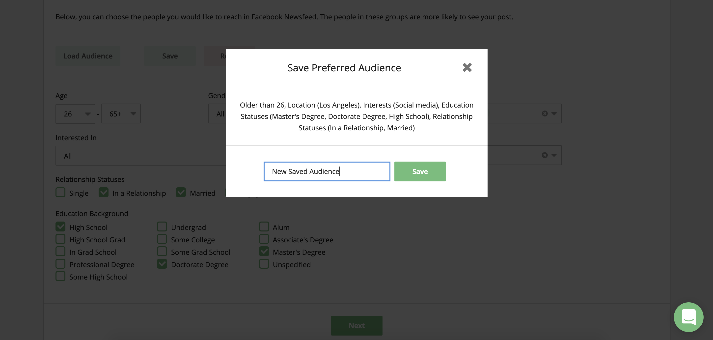 Save Facebook Audiences And Target Your Fans Consistently Screenshot 2