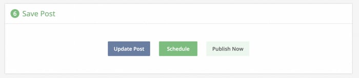 Schedule post in Loomly