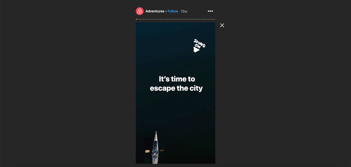 Social Media Stories Speed Airbnb Example