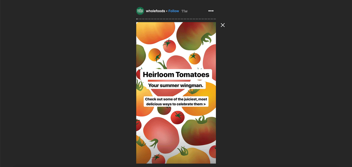 Social Media Stories Think Vertical Wholefoods