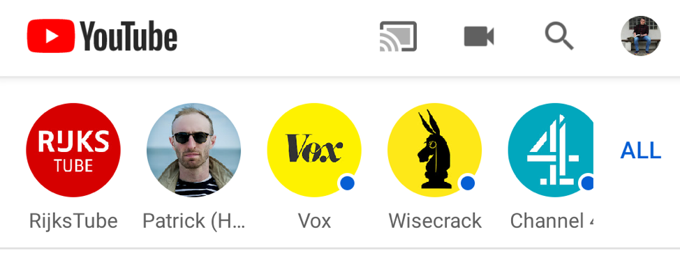 Social Media Stories YouTube