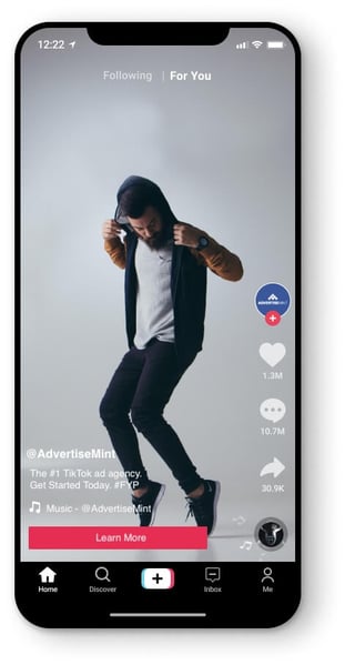 A TikTok sponsored post as it appears in feed.