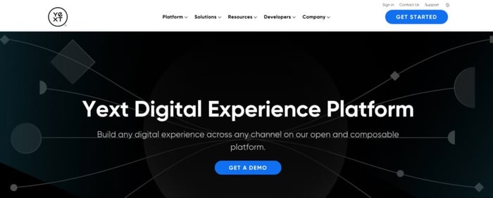 Yext digital experience platform