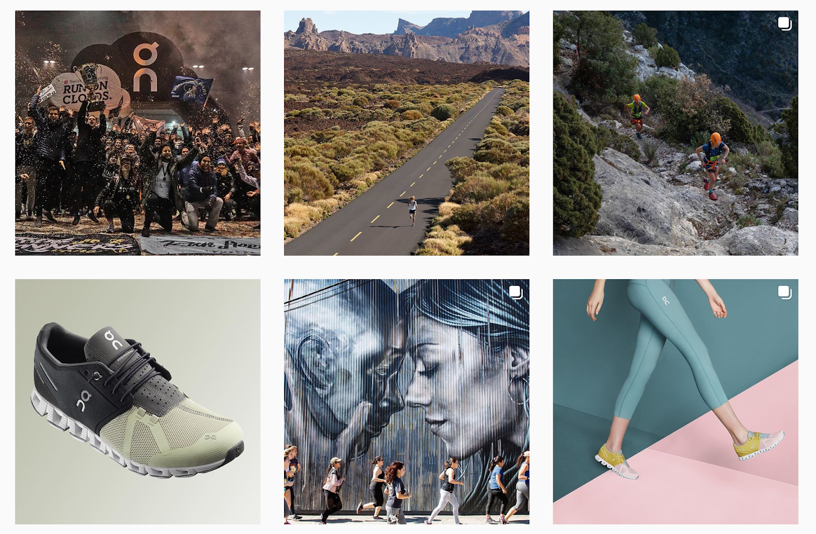 brand storytelling on running instagram