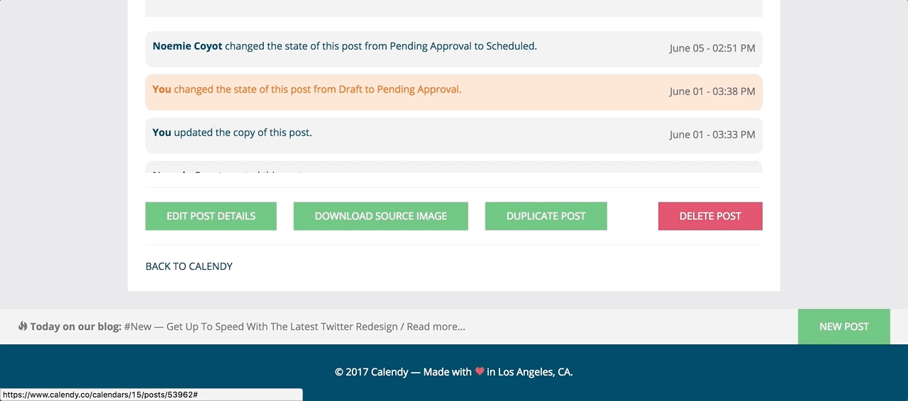 duplicate posts across multiple calendars in Loomly