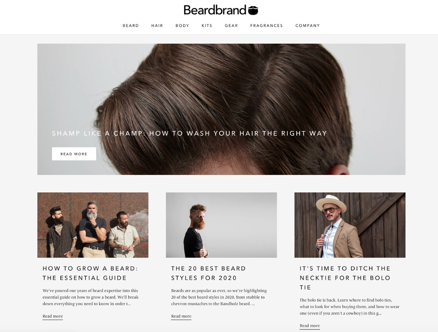 ecommerce marketing successful strategy producing content beardbrand