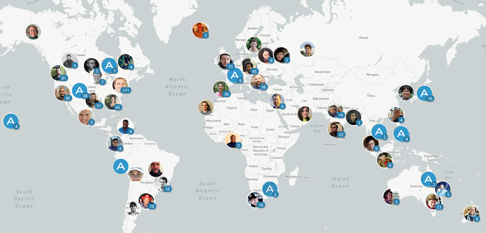 effective team collaboration automattic world map