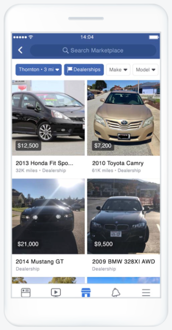 facebook marketing content types marketplace