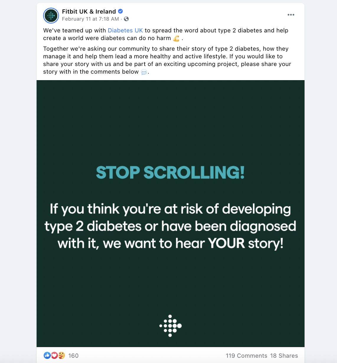 facebook marketing most successful brands fitbit second example