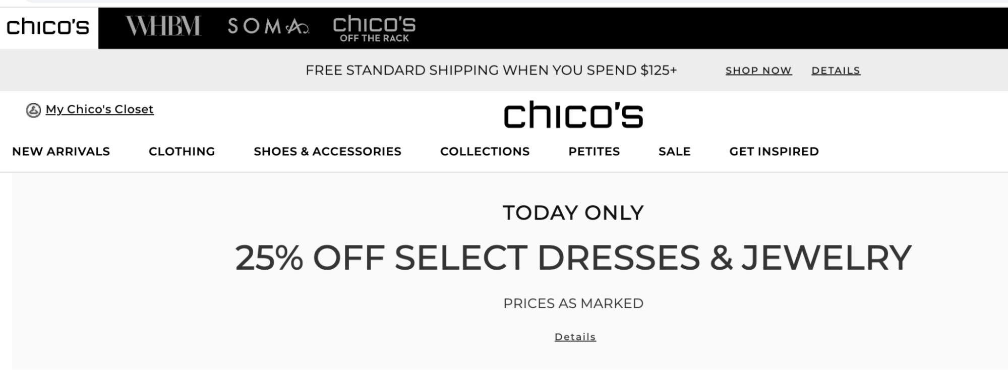 Chico's flash sale