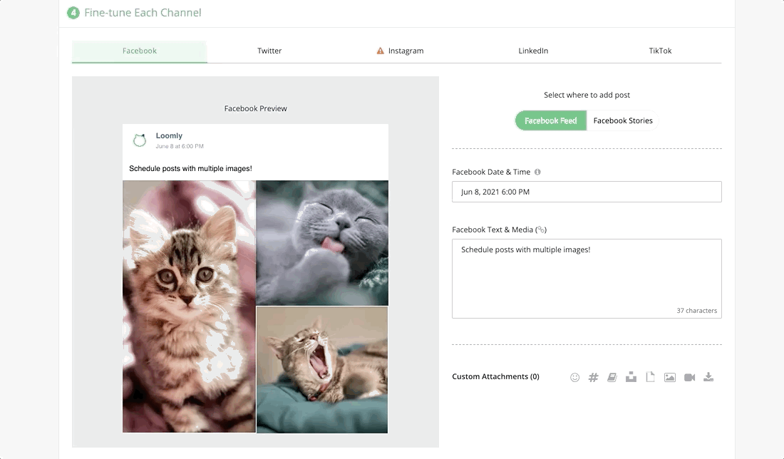 publish posts with multiple images