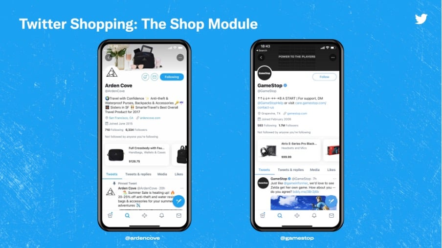 selling online twitter social commerce features
