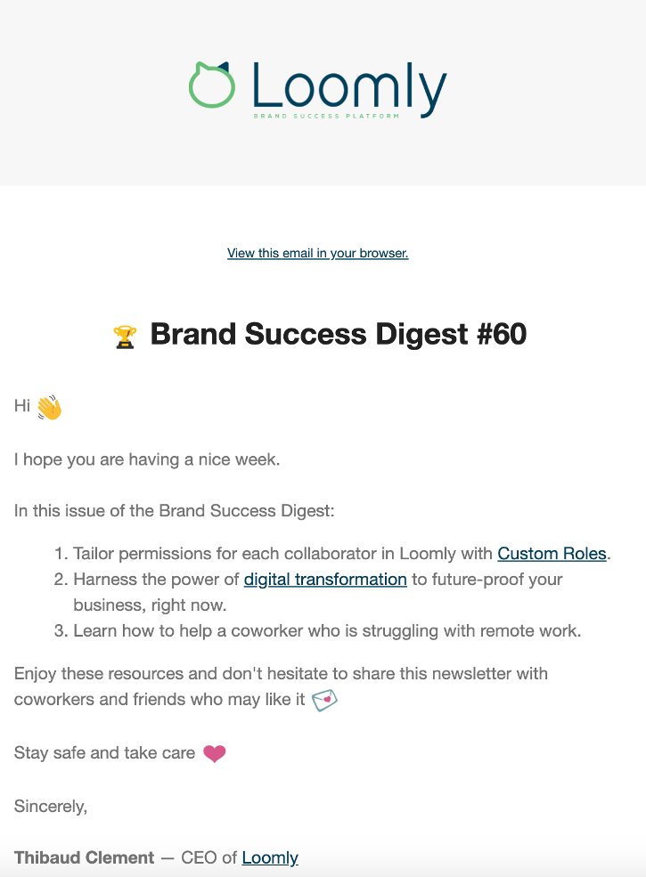 serialized content loomly brand success digest