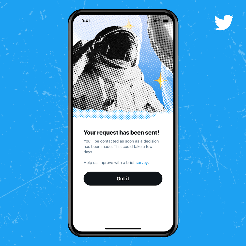 twitter blue badge application step 3