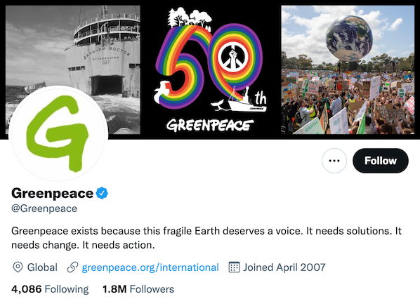 twitter blue badge greenpeace